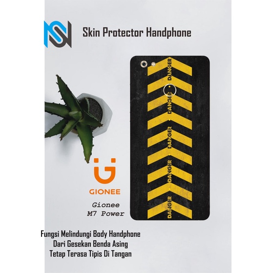 Isi 2pcs Garskin Hp Gionee M7 Power Motif line - Free Custom Motif