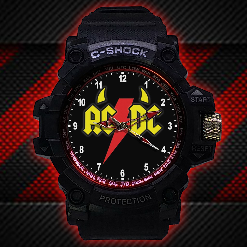 (ISTIMEWA BOSSQUE) JAM TANGAN ACDC LIST MERAH - EXCLUSIVE 6