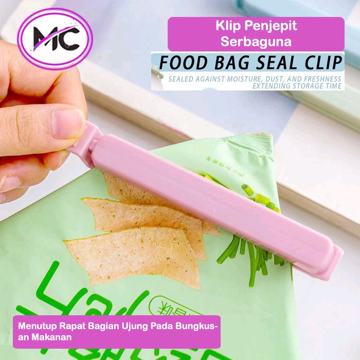 Klip Penjepit Makanan Plastik Bungkus Cemilan Clip Sealing Snack Sealer Segel Jepit Ringan Rapat Anti Angin