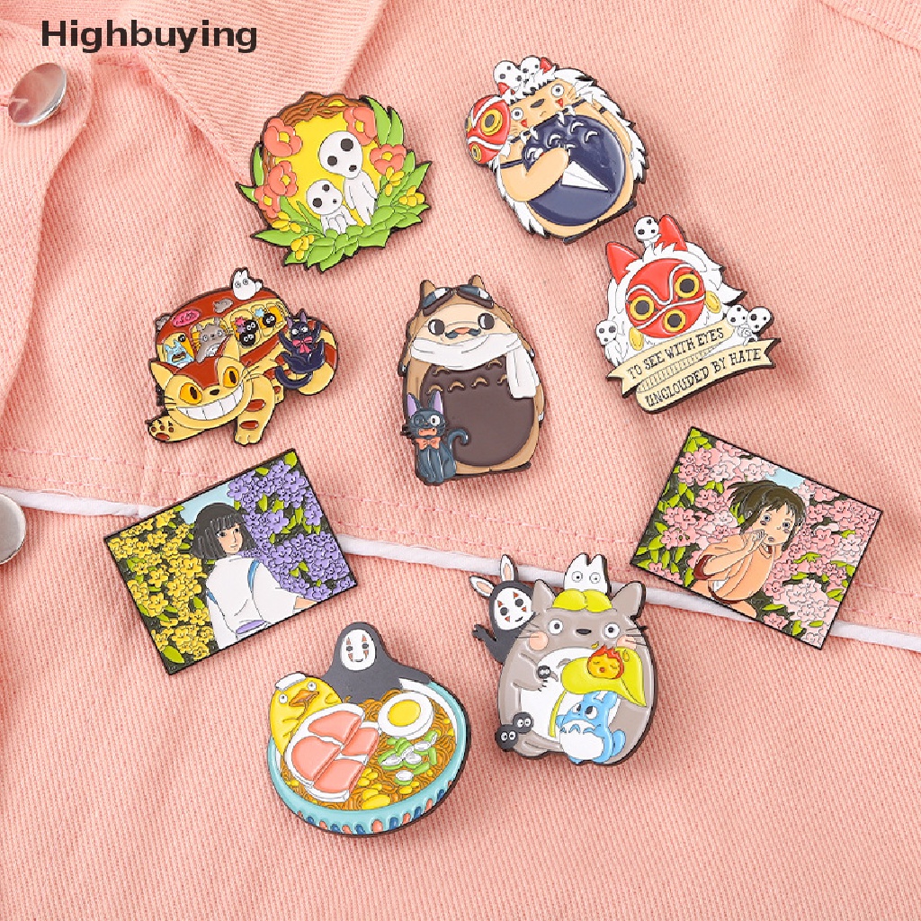 Hbid Bros Pin Enamel Desain Anime Spirited Away Totoro Untuk Koleksi