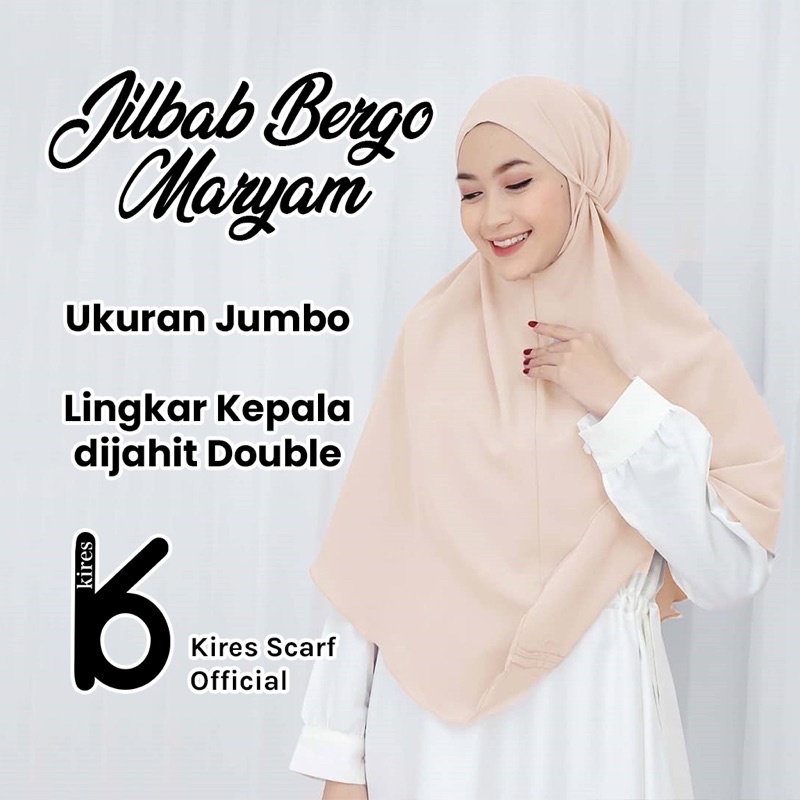 Jilbab Instan Khimar Bergo Jersi Malaysia Kerudung Jersey Malay