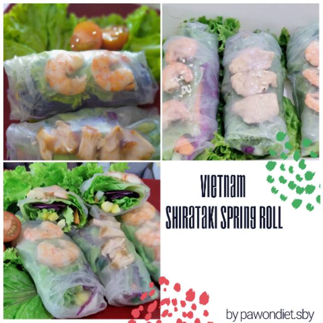 

shirataki Vietnam Spring roll
