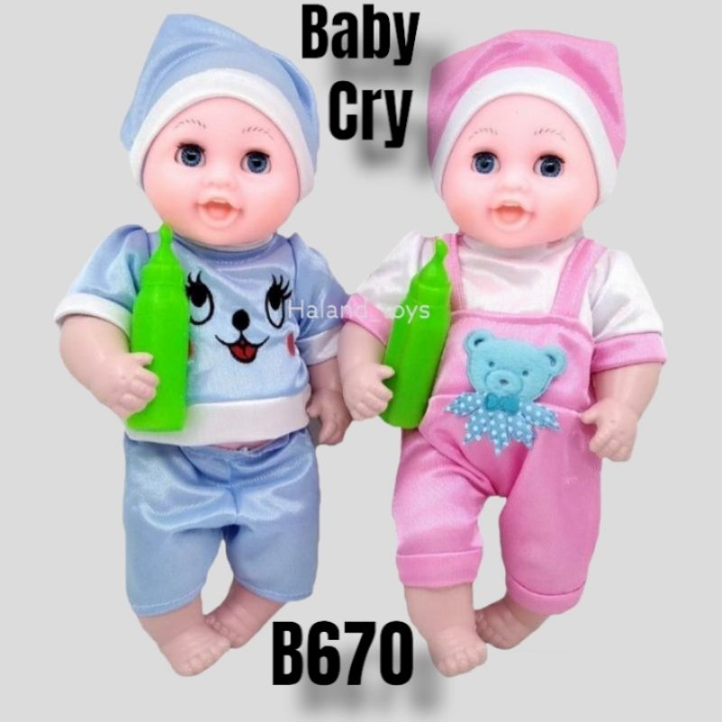 B760 Boneka Bayi Bisa Nangis Boneka Bayi Boneka Murah Mainan Boneka Bayi Bisa Nangis Boneka Baby