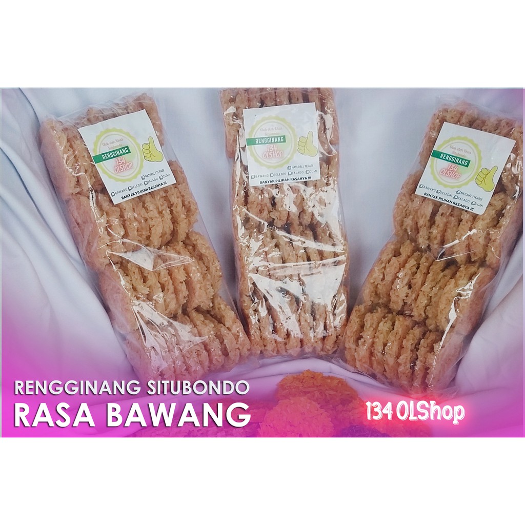 

Rengginang Mentah Rasa Bawang 500 gram asli khas situbondo