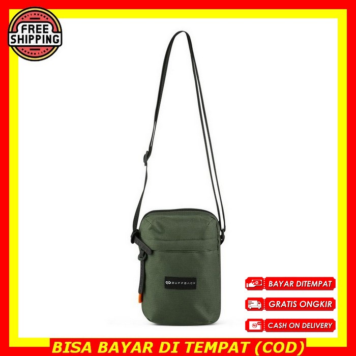 Tas Selempang Pria Slempang Mini Cowok Sling Bag Canvas Original Distro Anti Air Keren Branded Terba