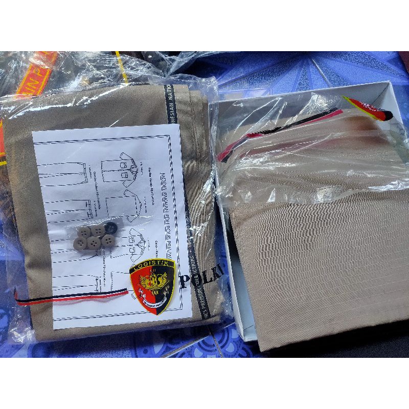 Bahan seragam pdl  polri - satpam