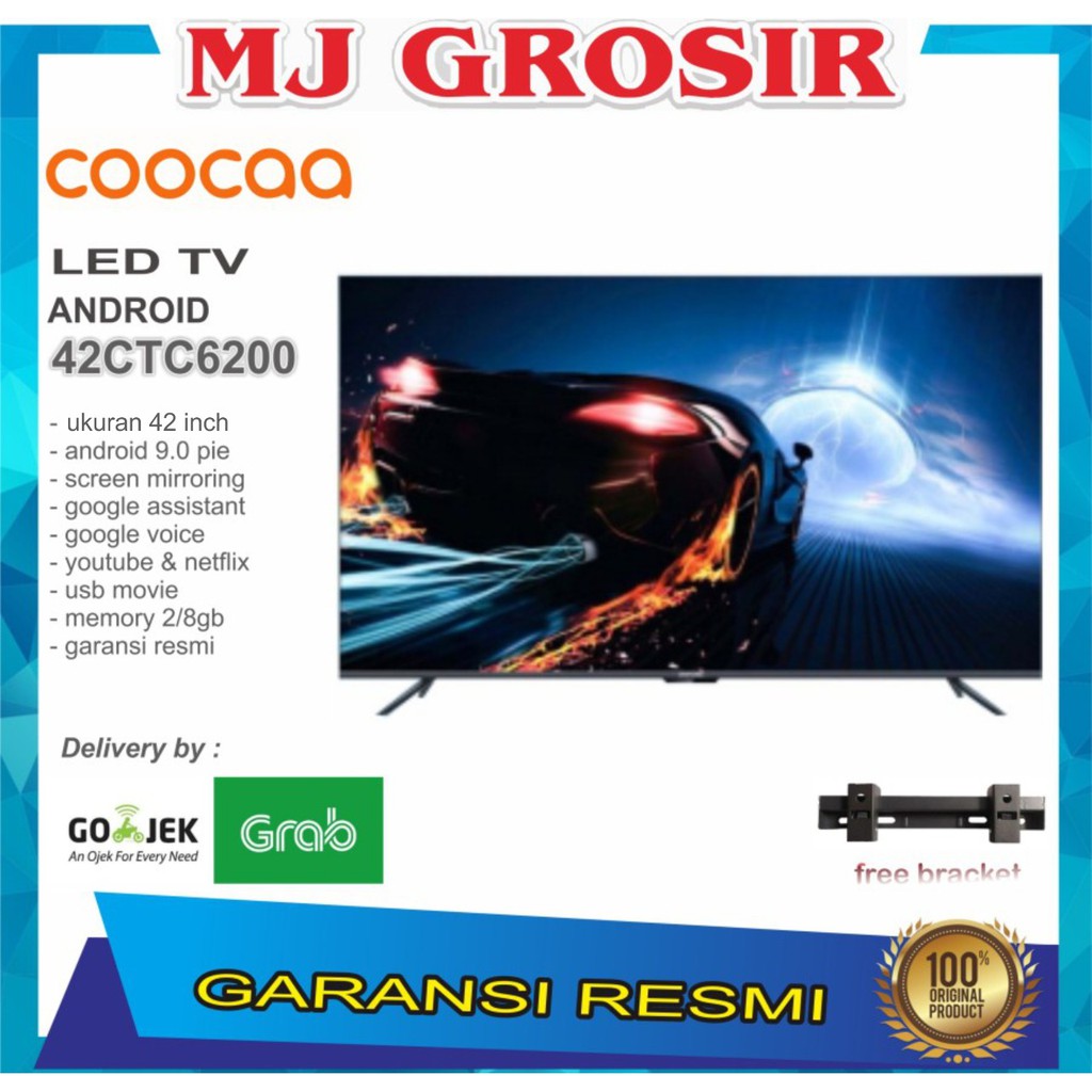 PROMO LED TV COOCAA 42&quot; 42CTC6200 42 INCH USB FULL HD HDMI ANDROID TV