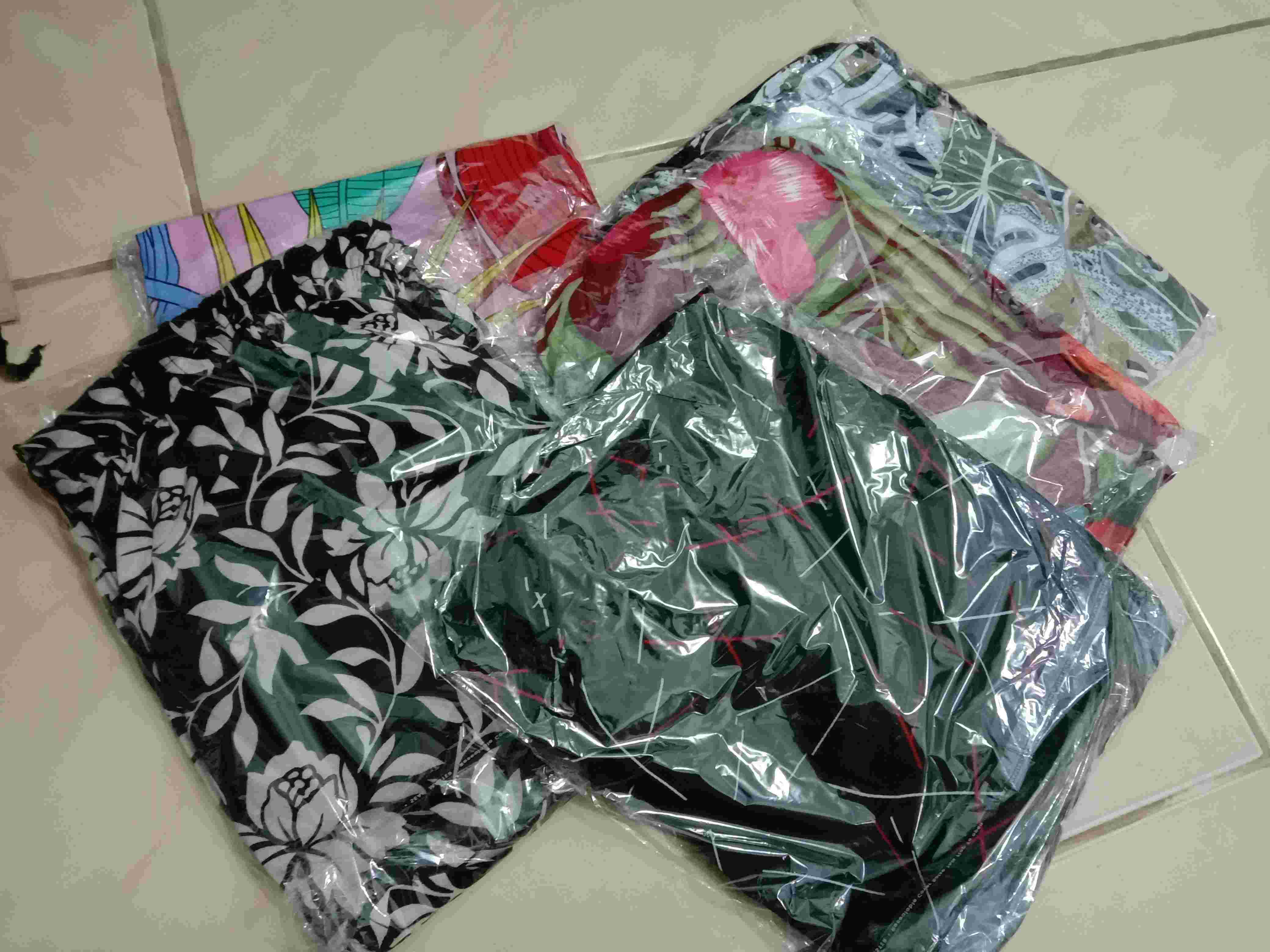 Comfortclothes9 -[ Real Pict] Atasan Batik Wanita Luna Top Seragam Kantor Lengan Pendek Ld 96cm