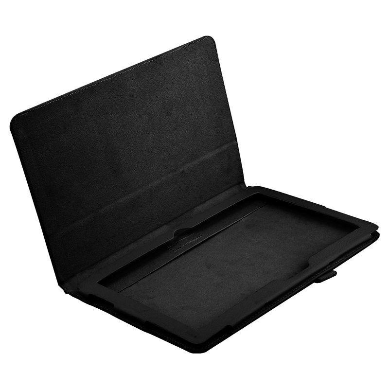 Stand Case Bahan Kulit Warna Hitam Untuk Microsoft Surface 10.6 Windows 8 RT Tablet