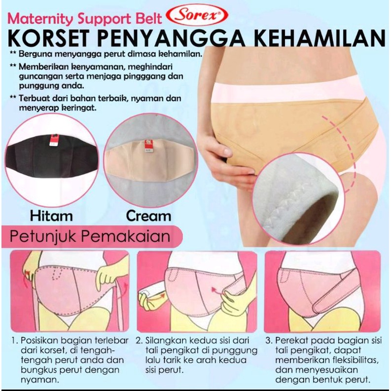 4427 SOREX (Maternity Support Belt) Korset Penyangga Kehamilan