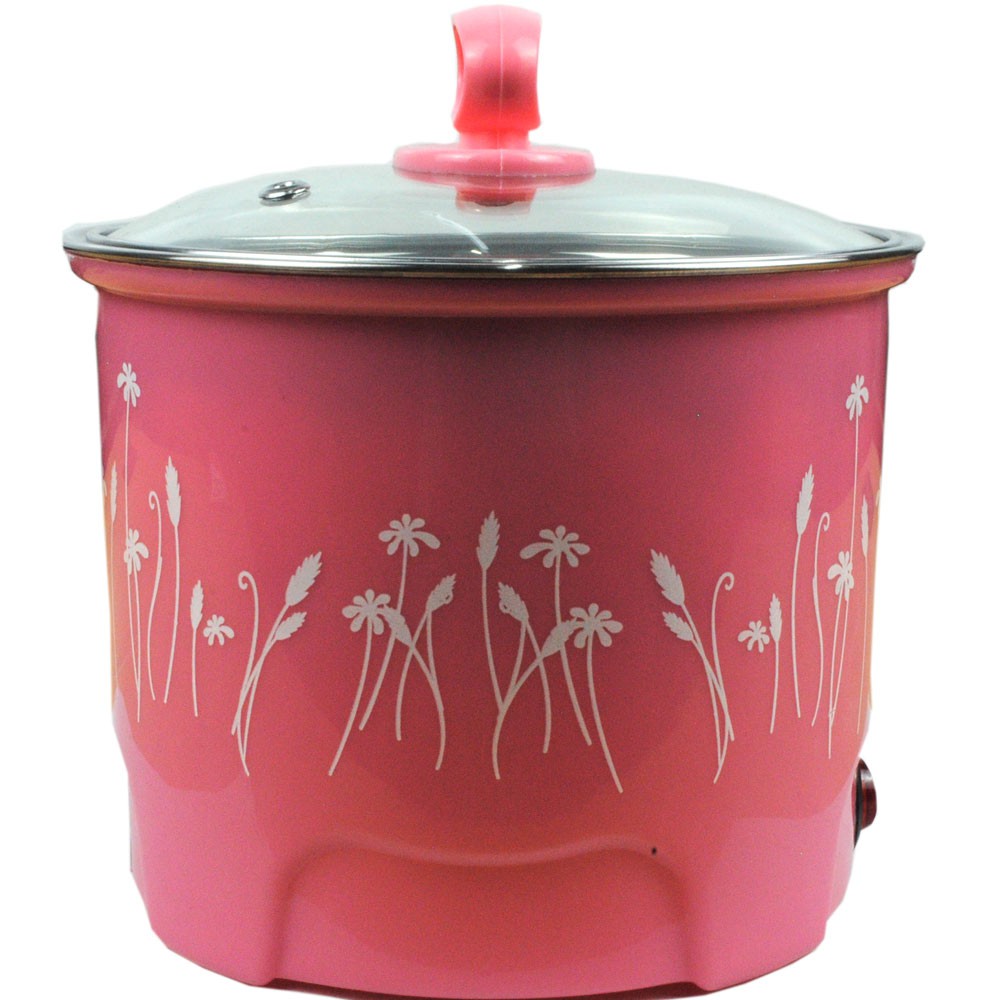 Panci Listrik Serbaguna Bahan Stainless Steel 1.6L 450W - Pink