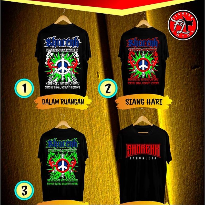 Promo kaos shorenk 3dimensi free stiker