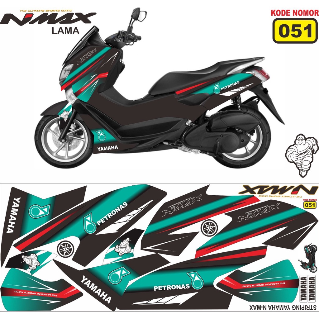 STIKER MOTOR YAMAHA NMAX LAMA 2018 PETRONAS