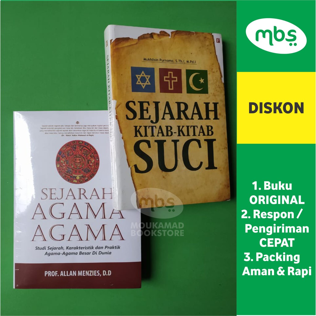 PAKET BUKU SEJARAH AGAMA-AGAMA DAN SEJARAH KITAB-KITAB SUCI