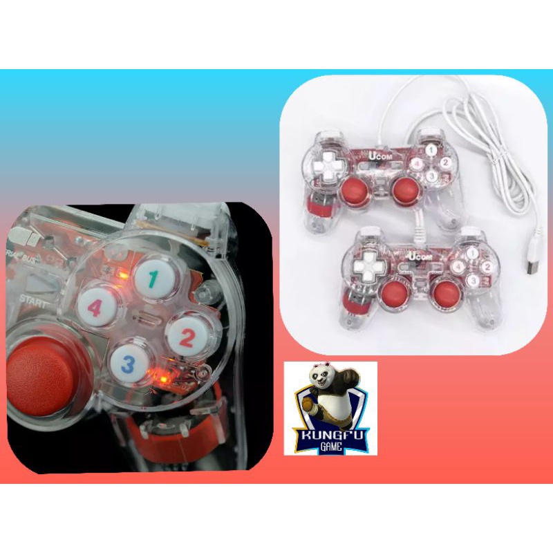 gamepad double getar /stik laptop/stik usb doble