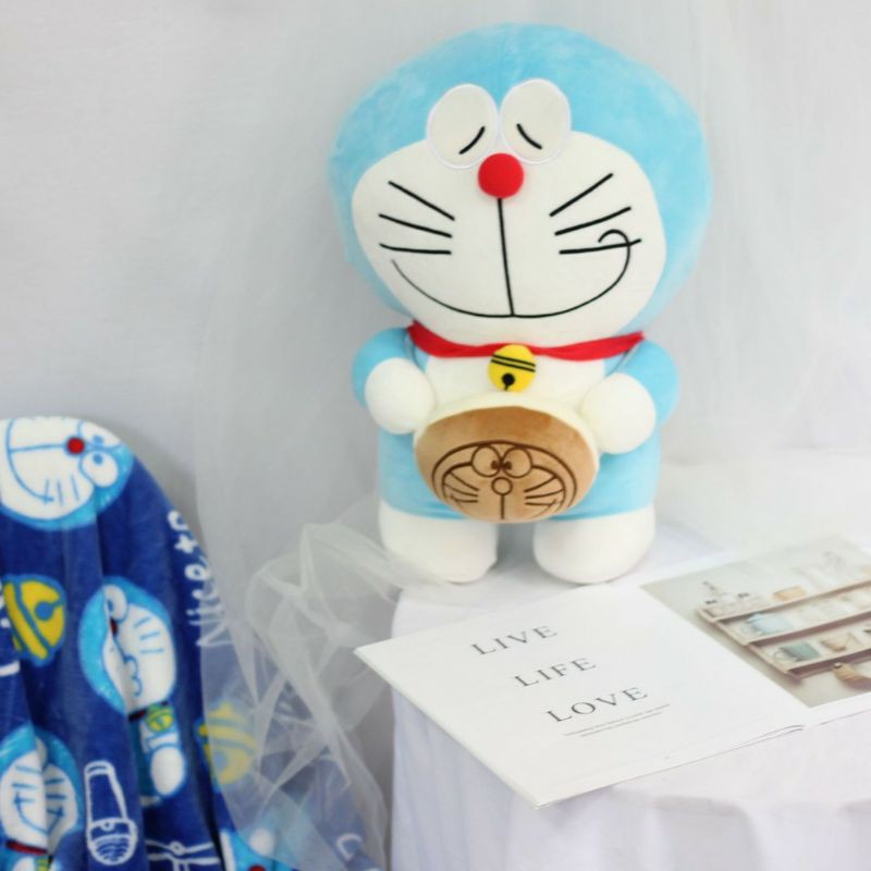 Balmut Selimut Boneka Doraemon Dorayaki. SIAP KIRIM