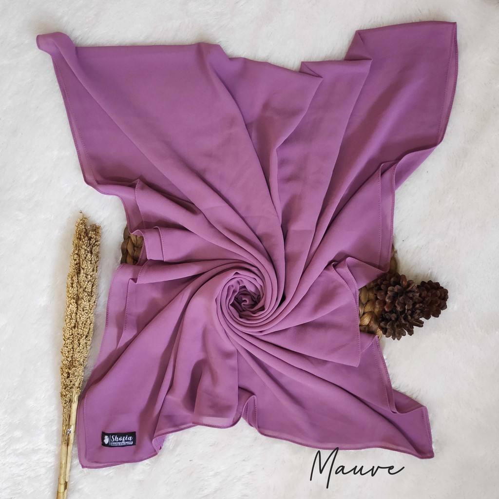 [200x75] HIJAB PASHMINA JAHIT TEPI CERUTY BABY DOLL, PASHMINA CERUTI, JILBAB PASHMINA, PASMINA-Mauve
