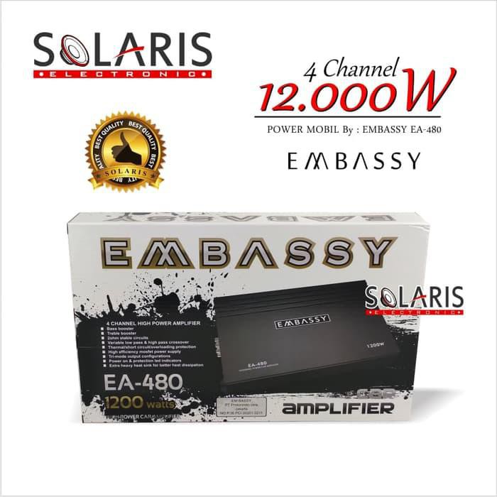 POWER MOBIL 4 Channel 12.000 Watts EMBASSY EA-480
