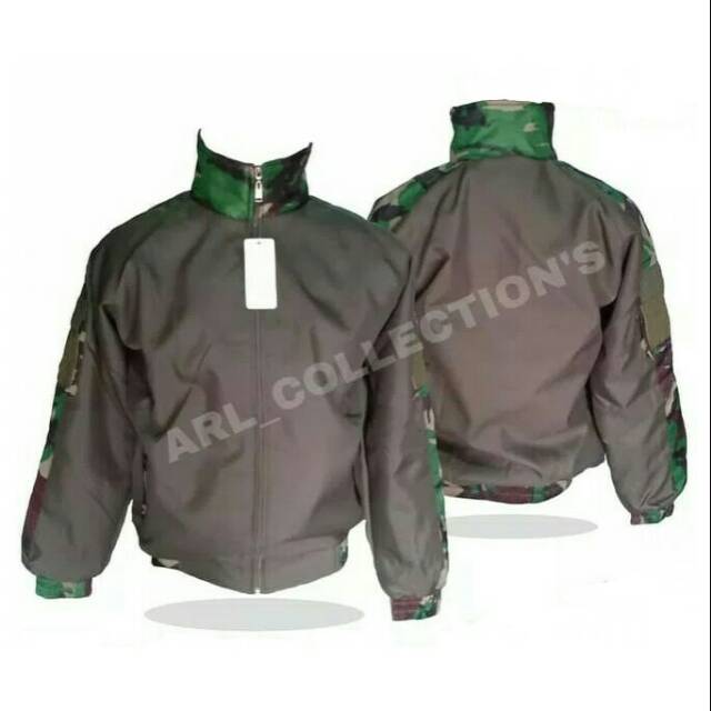 Jaket bomber combinasi / jaket bomber army tactical