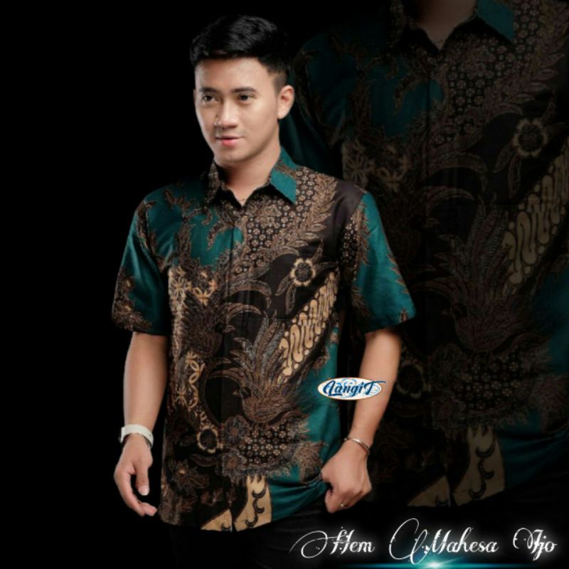 baju batik kantor pria lengan pendek resmi kemeja batik seragam kantor lengan pendek exlusive