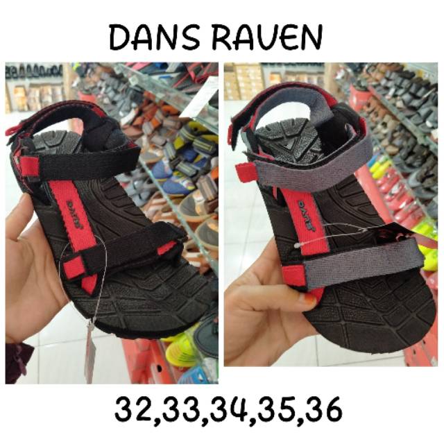 SANDAL GUNUNG ANAK COWOK 32-36 DANS RAVEN