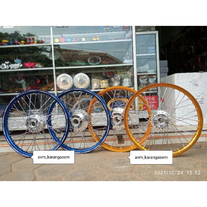 sepaket velg jari jari satria fu slot velg bubut satria fu rossi jinfei custom