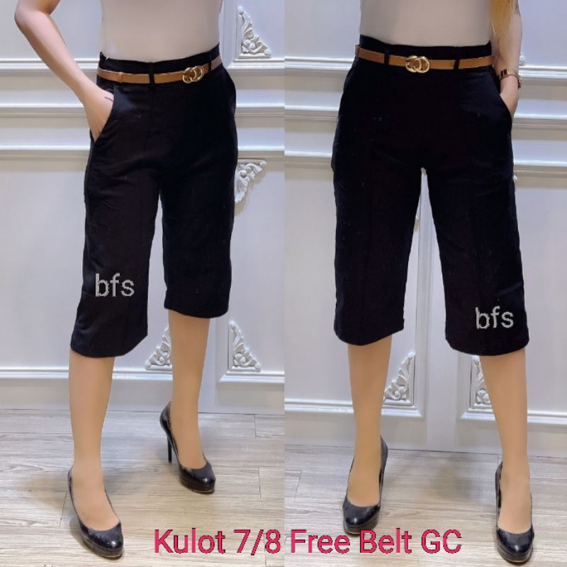 Kulot 7/8 Bahan Soft Jeans Stretch Import