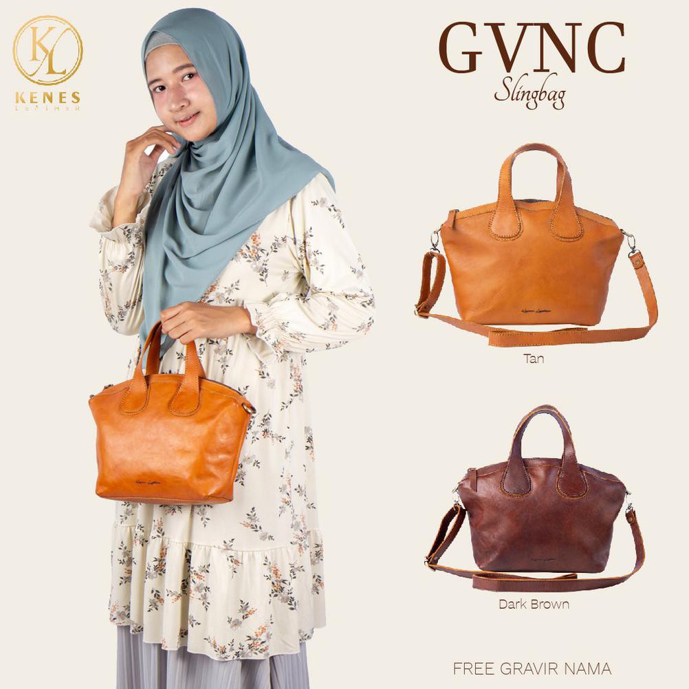 Kenes Leather - Handbag Wanita Kulit Asli - Tas Selempang Wanita Gvnc Nabati