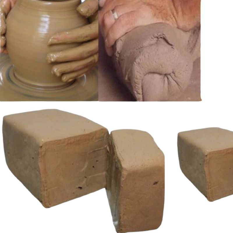 TANAH LIAT LEMPUNG 1KG PRAKARYA ANAK SEKOLAH / TANAH LEMPUNG ASLI PLERED