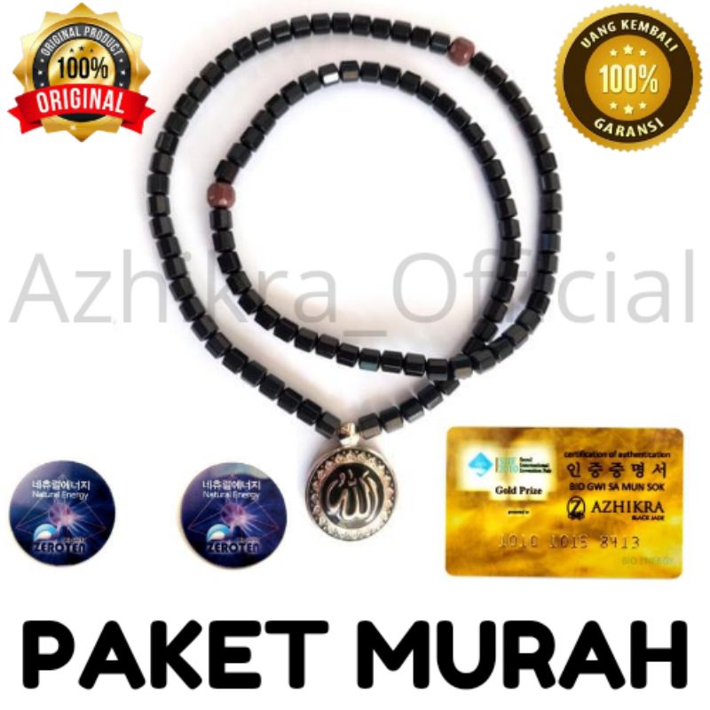 Terlaris Kalung Kesehatan Azhikra Paket Murah Batu Gwisamunsok Original Kalung Terapi Azhikra