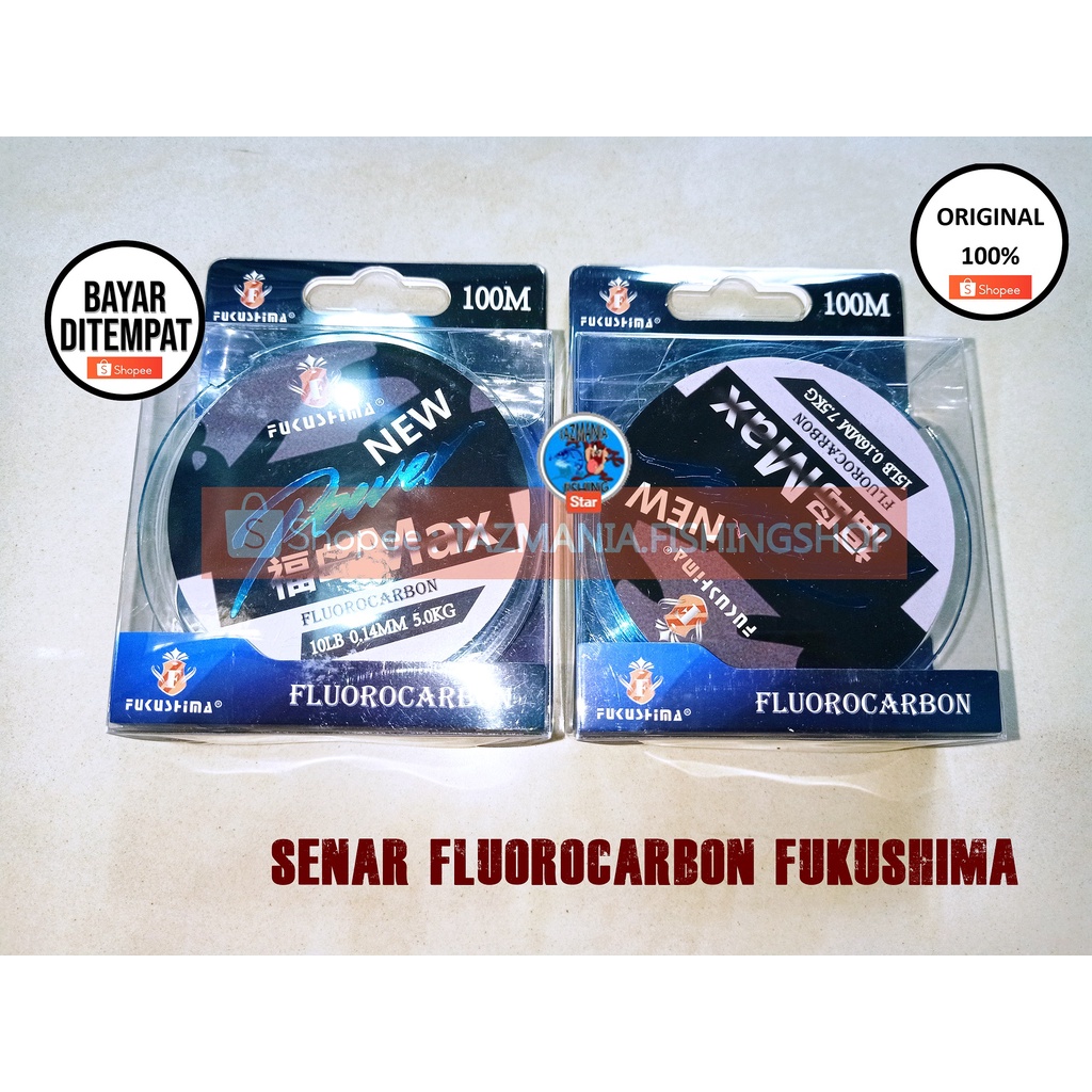 Senar Pancing Fluorocarbon Fukushima New Power Max Panjang 100m