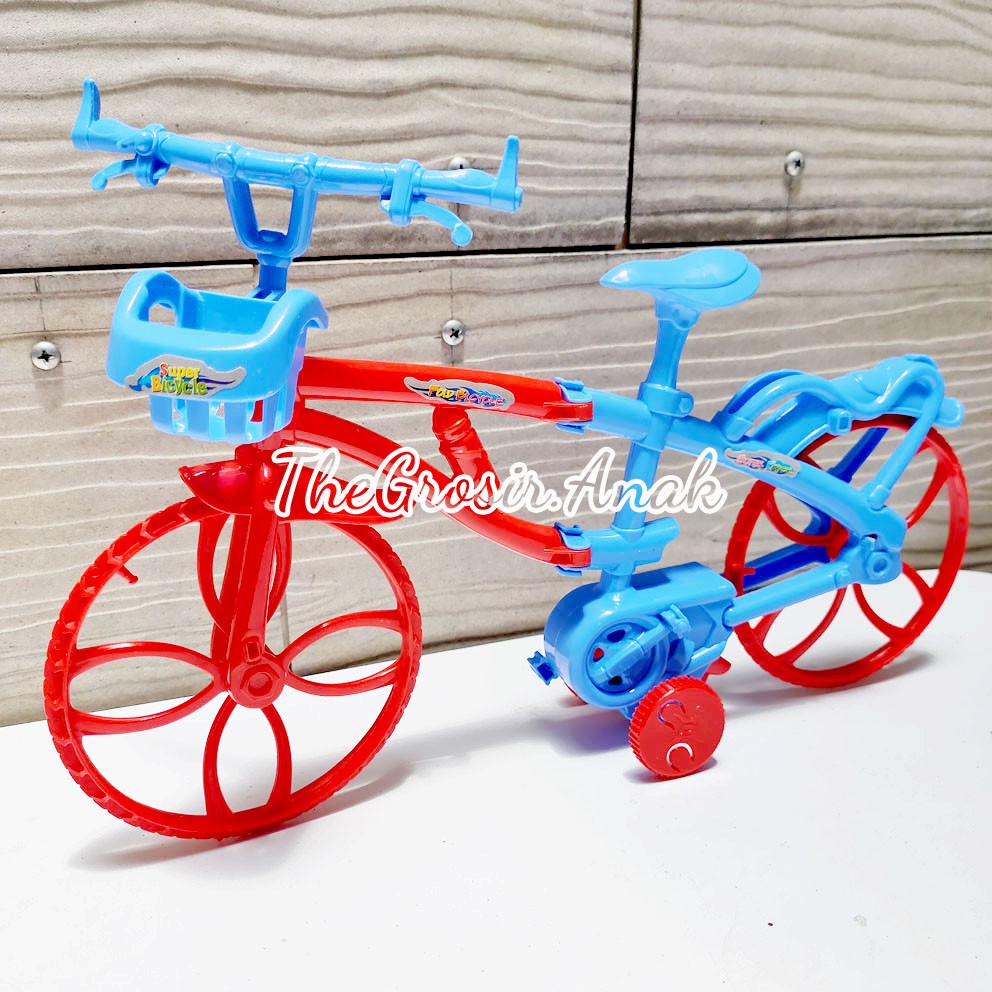 Bicycle Lovely &amp; Fun SH193 Mainan Sepeda Lipat Kunci Putar Bisa Jalan