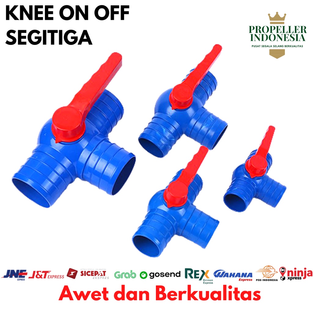 Quick Connector Selang Drip irigasi Pertanian Knee On Off 2&quot; - 4&quot;