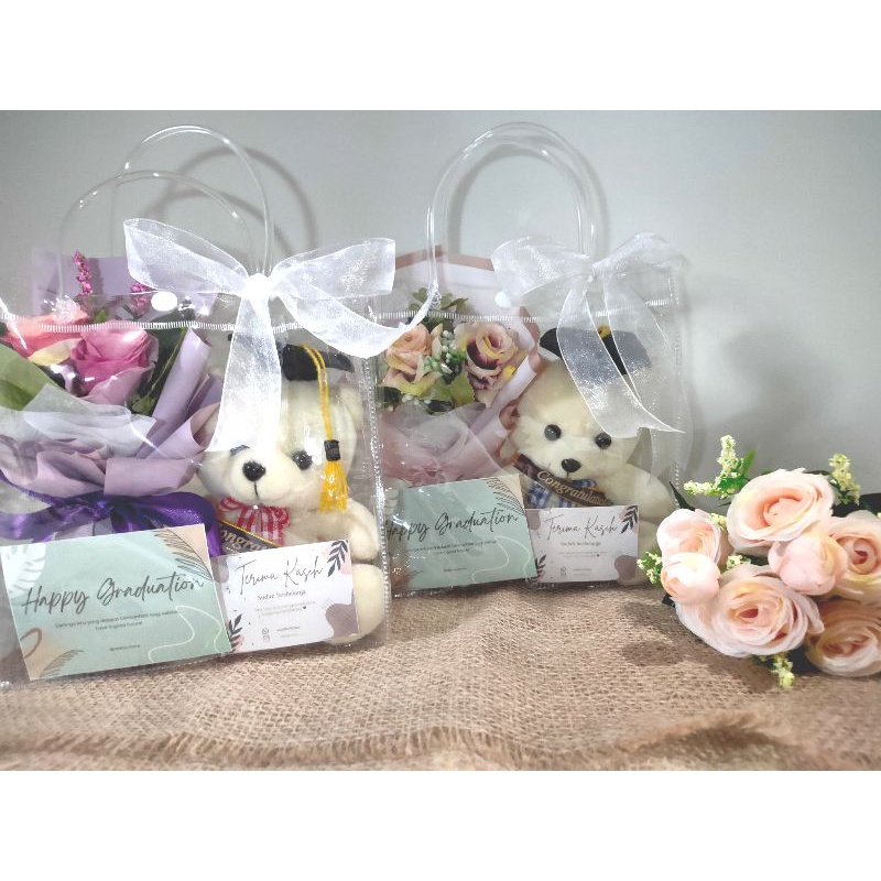 Gift Bag Flower / Hadiah wisuda / Kado Wisuda