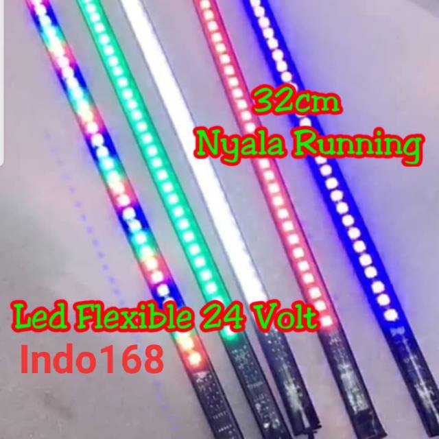 (INDO 168) Led DRL Flexible 32cm Nyala Running Led 5050 24 Volt