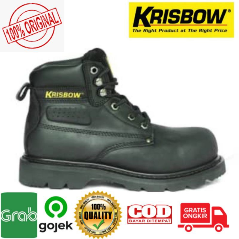 Krisbow Vulcan Sepatu Pengaman - Hitam