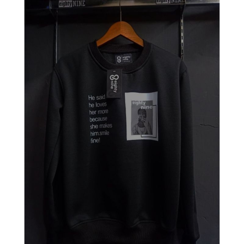 CREWNECK EIGHTY NINE BLACK