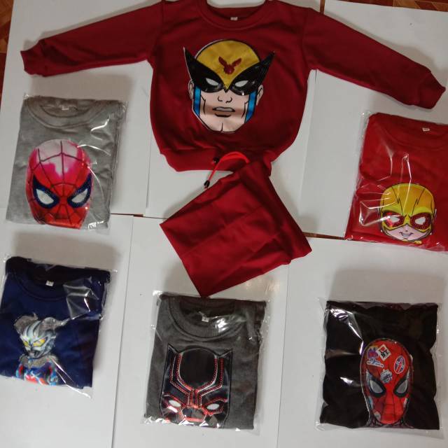 (COD) Setelan joger LED 1-6 tahun