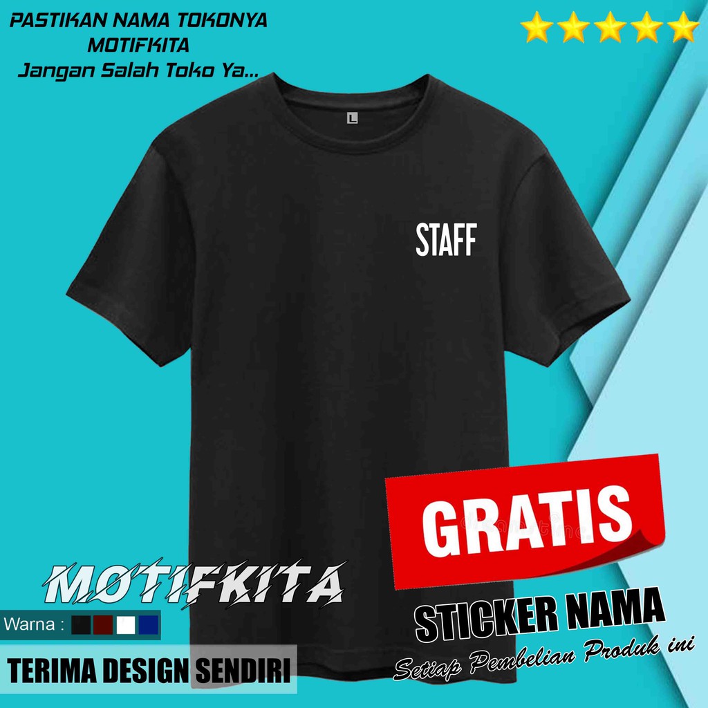 IMPORT QUALITY Tshirt Kaos STAFF PURPOSE TOUR JUSTIN BIEBER keren Baju Pria & Wanita  Motifkita
