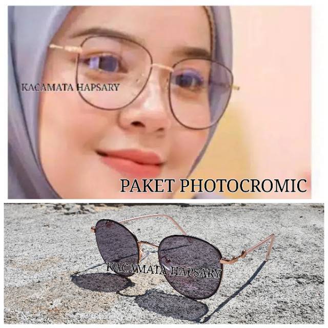 FRAME KACAMATA MINUS | FREE LENSA PHOTOCROMIC | KACAMATA ANTI RADIASI | KACAMATA WANITA 6246