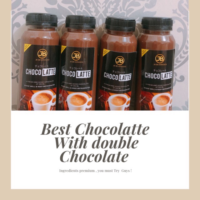 

BEST SELLER JB BEVERAGES CHOCOLATE LATTE ASLI DOUBLE CHOCOLATE DI JAMIN KETAGIHAN