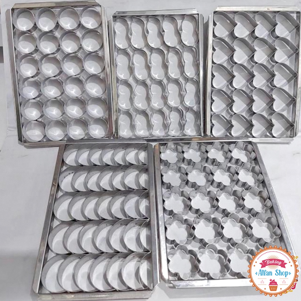 Cetakan Kue Bentuk Love,Sabit,Sakura,Kacang,Bulat, dan Persegi