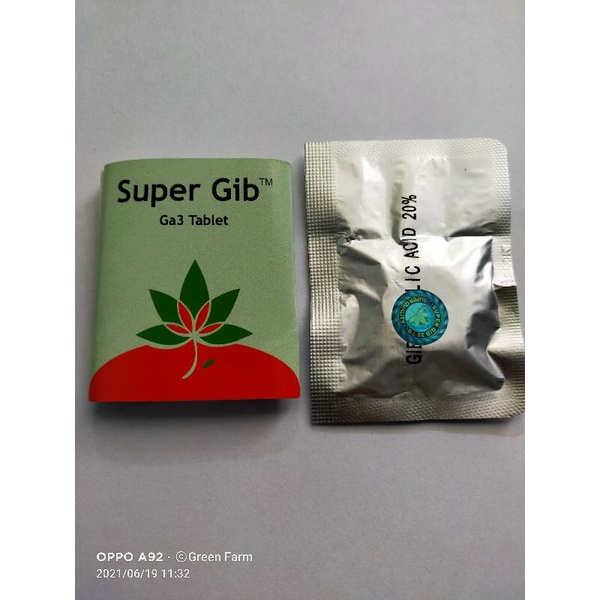 ZPT Super Gib Supergib Ga3 Tablet Original mempercepat tumbuh Tanaman zat pengatur tumbuh Hormon Terlaris