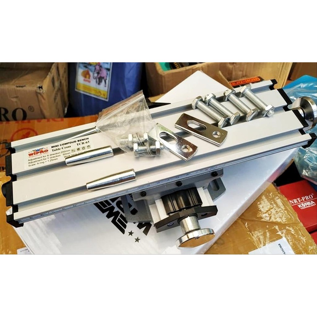 Ragum cross milling bor duduk catok bor freeze mini cross vise adjustable