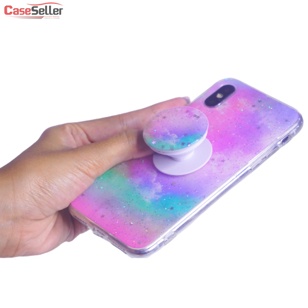 Oppo Reno 2  Reno 2F Case Casing HP Softcase Rainbow Plus Popsocket CaseSeller