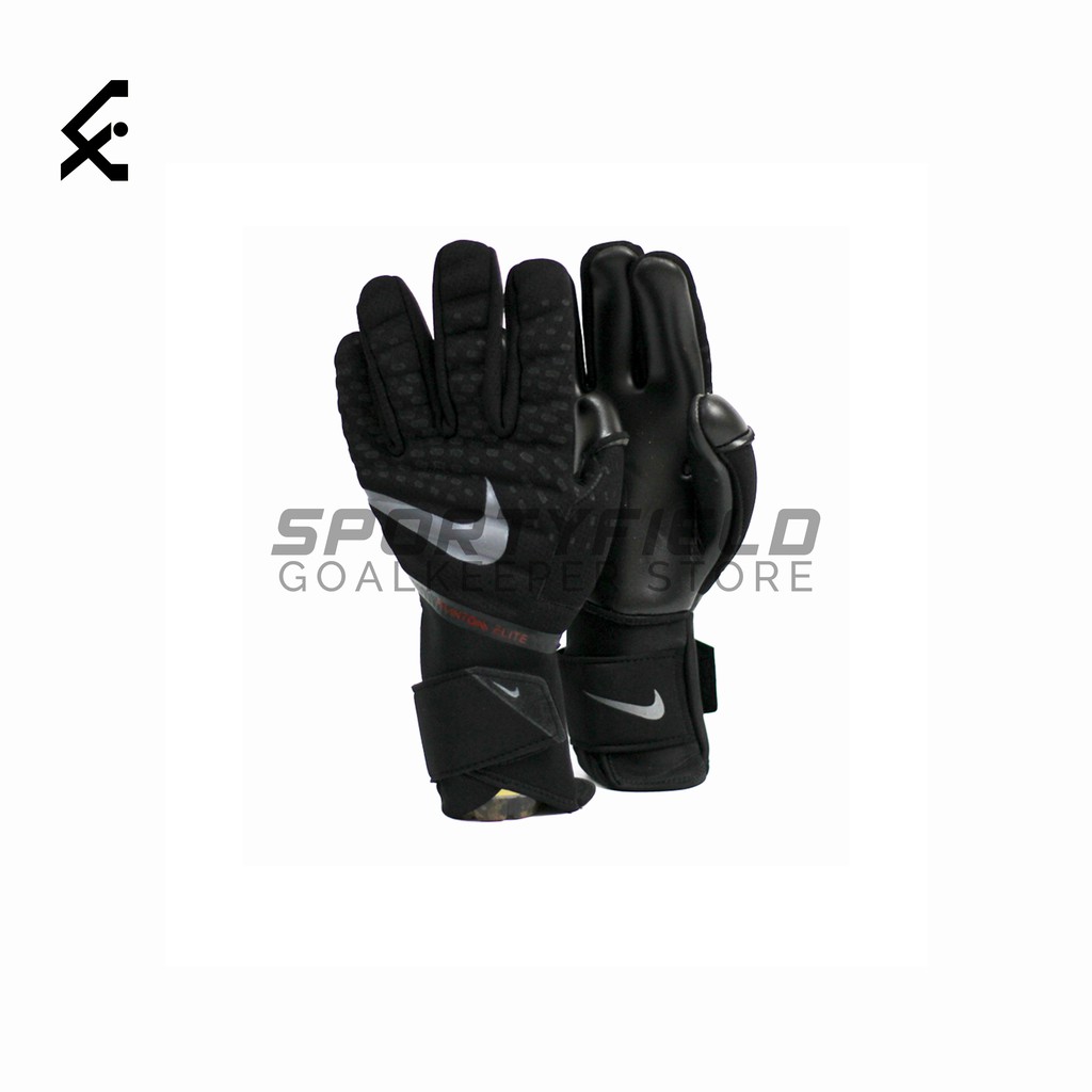 Sarung Tangan Kiper Nike PHANTOM Black- Replika