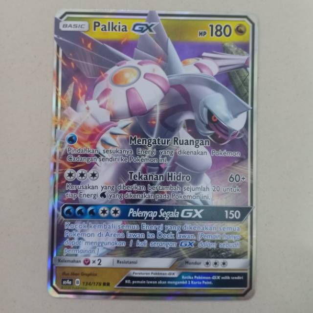 Kartu pokemon indonesia palkia GX RR