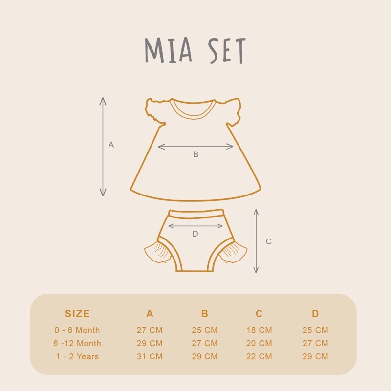 KIDDIEPODS x GOOMA - Mia Set / Baju anak perempuan / Set Anak perempuan / Atasan anak perempuan / Celana Anak Perempuan 1-10 tahun