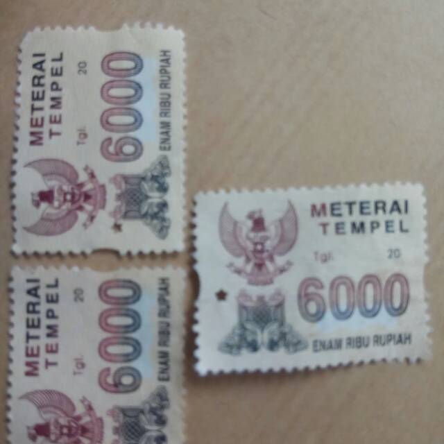 

MATERAI TEMPEL 6000 TAHUN 2003-2005