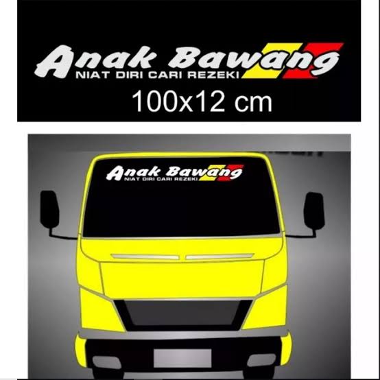 Cutting sticker kaca mobil truck